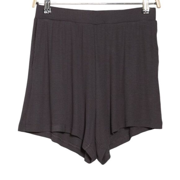 Sweet Romeo Ribbed High Waist Shorts Size Medium - Picture 1 of 3